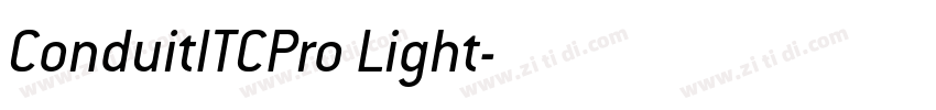 ConduitITCPro Light字体转换